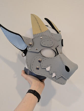 Grey Kobold Mask Commission
