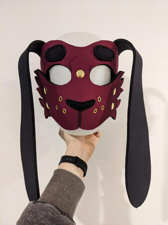 Red Bunny Mask Pre-made