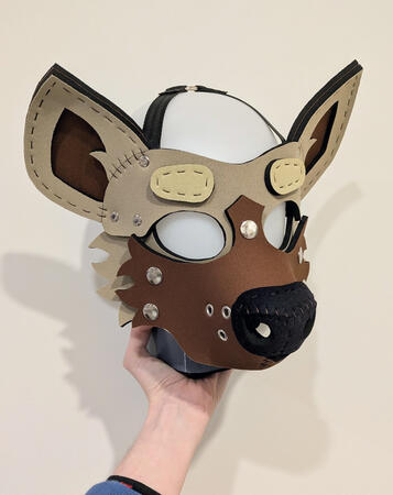 "Natural" Hyena Mask Pre-made