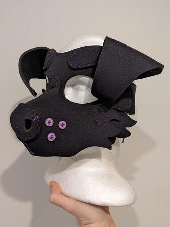 Black Puppy Mask Commission