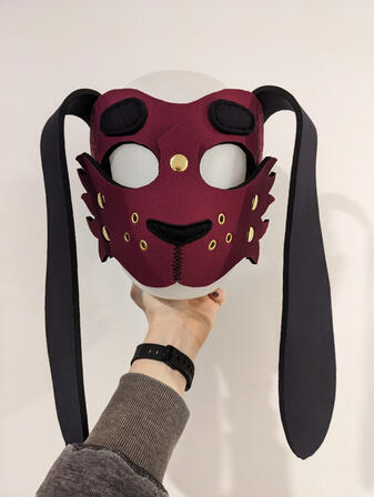 Red Bunny Mask Pre-made